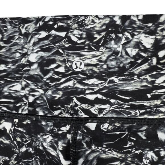 LULULEMON Wunder Under Hi-Rise Tight 28" Sz 4 Liquid Platinum Alpine White Multi - Picture 8 of 8